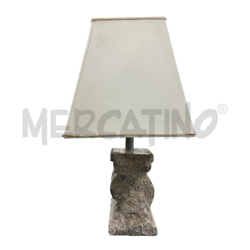 LAMPADA BASE TRAVERTINO PARALUME LARGO | Mercatino dell'Usato Roma-axa-casal palocco 2