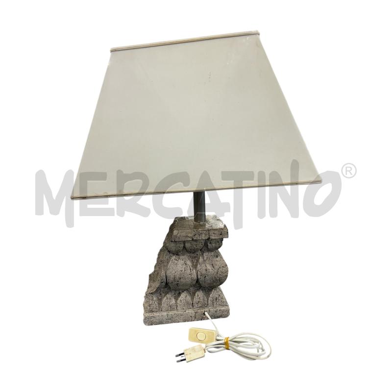 LAMPADA BASE TRAVERTINO PARALUME LARGO | Mercatino dell'Usato Roma-axa-casal palocco 3