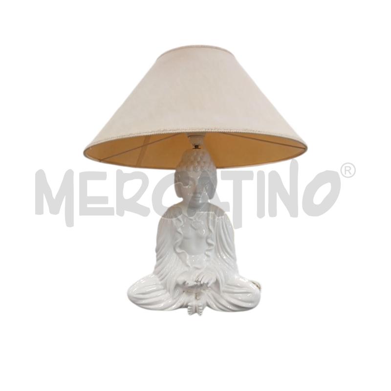 LAMPADA CER BIANCA BUDDHA | Mercatino dell'Usato Roma-axa-casal palocco 1