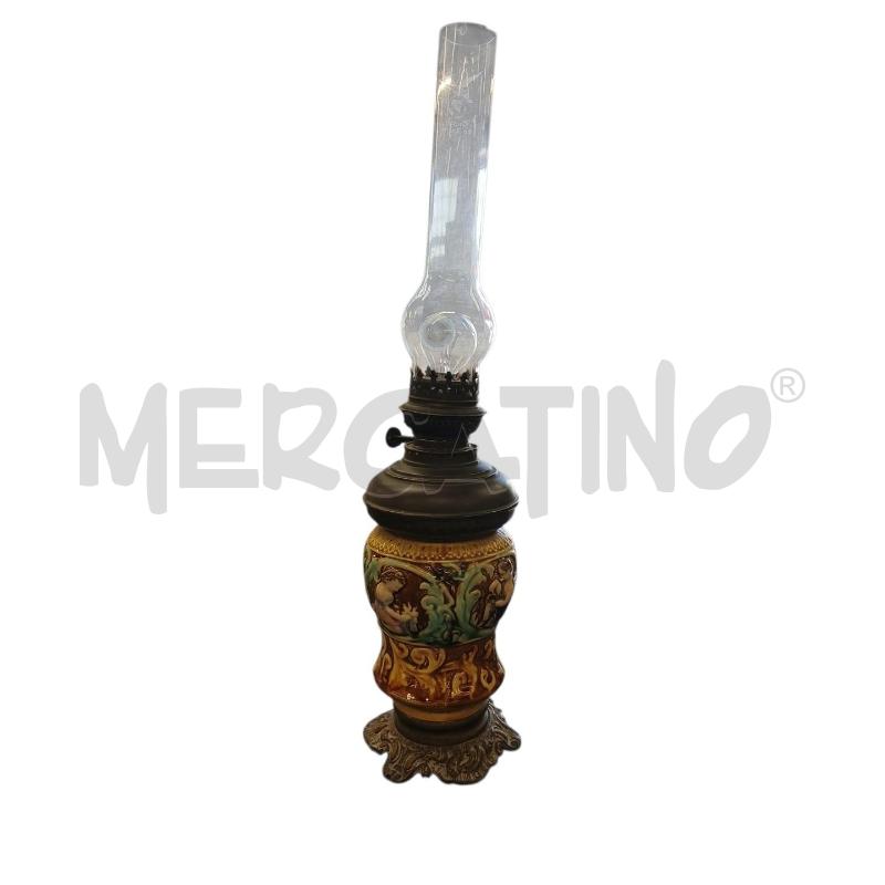 LAMPADA EX LUME AD OLIO PUTTI RILIEVO | Mercatino dell'Usato Roma-axa-casal palocco 1