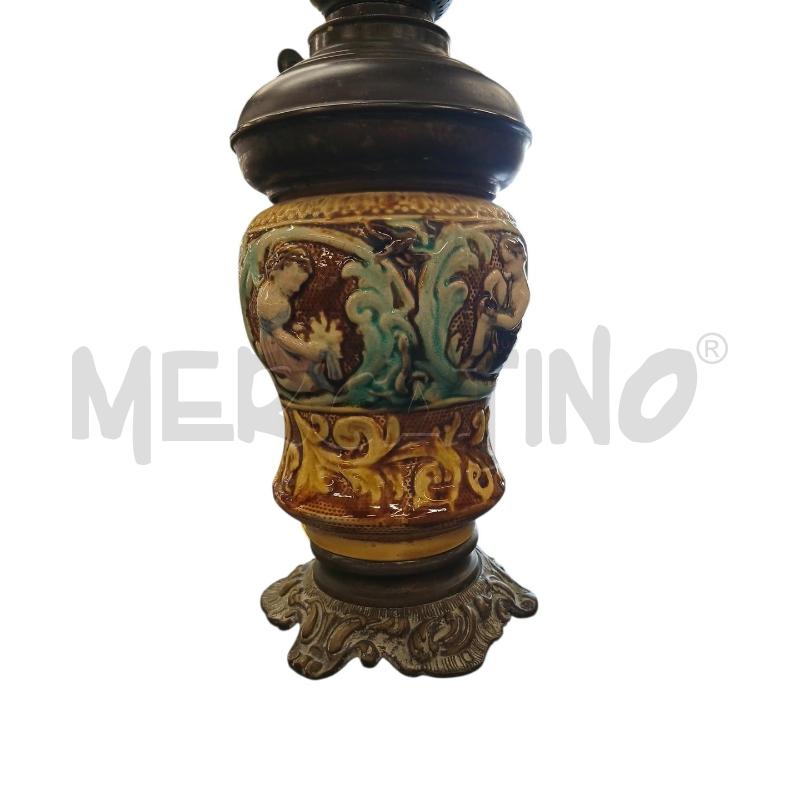 LAMPADA EX LUME AD OLIO PUTTI RILIEVO | Mercatino dell'Usato Roma-axa-casal palocco 2
