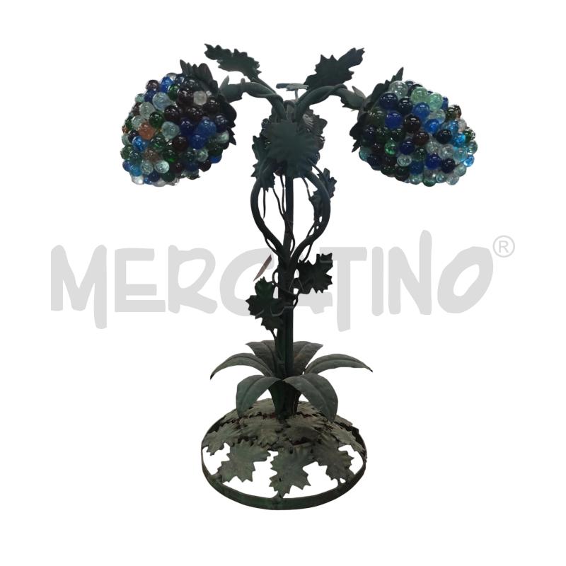 LAMPADA FERRO GRAPPOLI VETRO MURANO | Mercatino dell'Usato Roma-axa-casal palocco 1