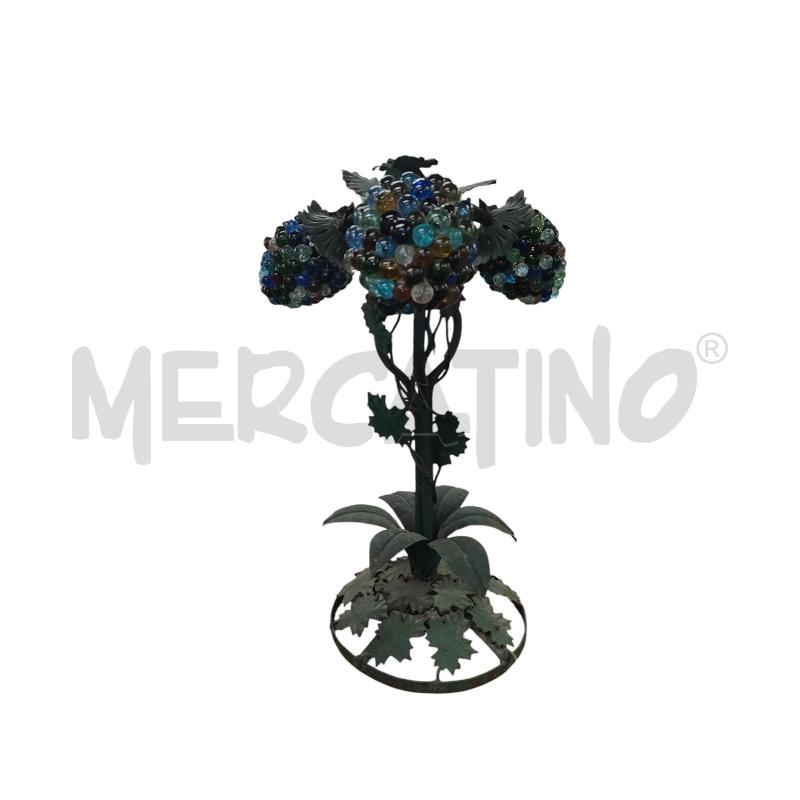 LAMPADA FERRO GRAPPOLI VETRO MURANO | Mercatino dell'Usato Roma-axa-casal palocco 2