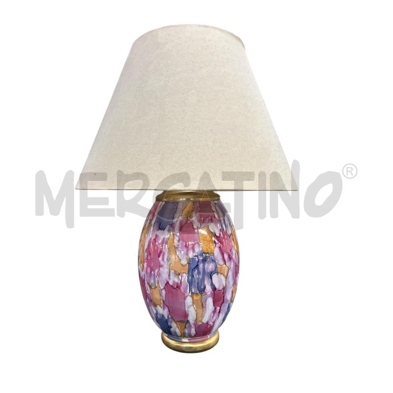 LAMPADA VETRO COLORATO A CHIAZZE | Mercatino dell'Usato Roma-axa-casal palocco 1