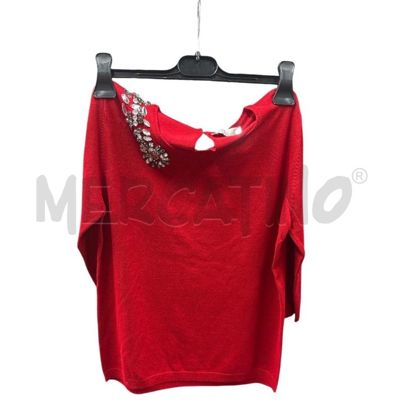 MAGLIA DONNA  INTREND ROSSA | Mercatino dell'Usato Roma-axa-casal palocco 1