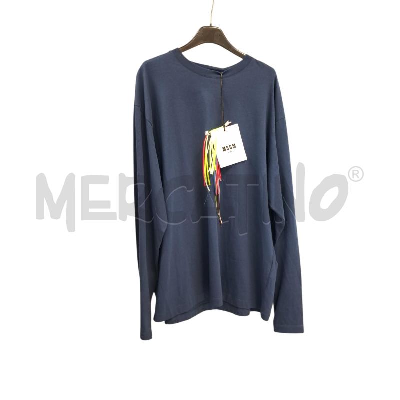 MAGLIA UOMO MSGM BLU | Mercatino dell'Usato Roma-axa-casal palocco 1
