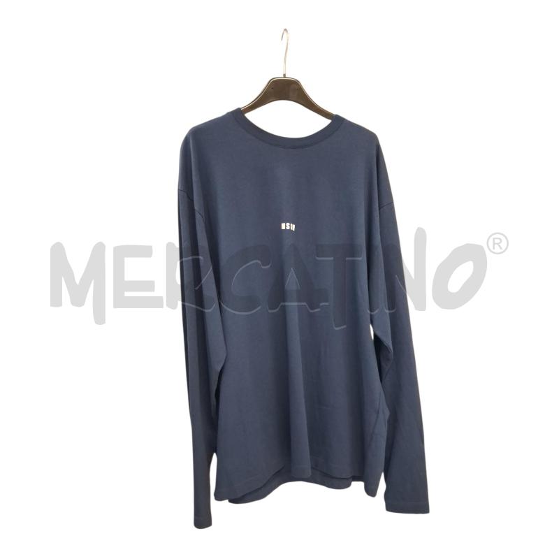 MAGLIA UOMO MSGM BLU | Mercatino dell'Usato Roma-axa-casal palocco 2