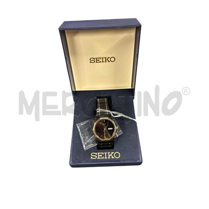 OROLOGIO DA POLSO SEIKO NERO E DORATO | Mercatino dell'Usato Roma-axa-casal palocco 1