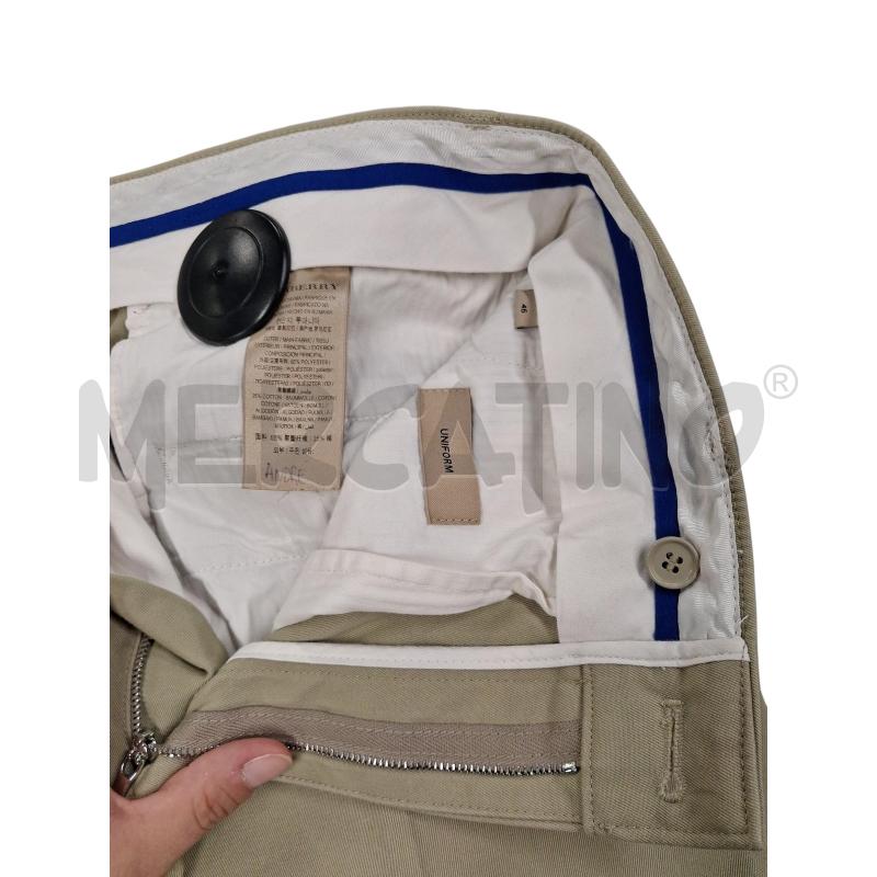 PANTALONE UOMO  BEIGE VERDE BURBERRY | Mercatino dell'Usato Roma-axa-casal palocco 2