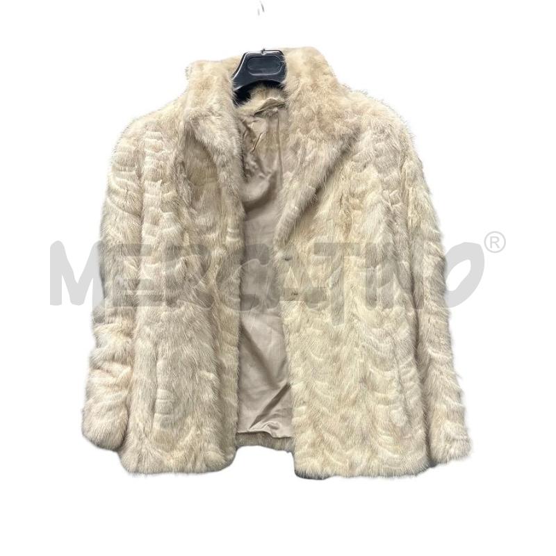 PELLICCIOTTO DONNA  VISONE BIANCO | Mercatino dell'Usato Roma-axa-casal palocco 1