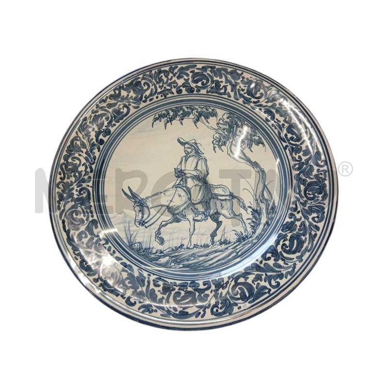 PIATTO CER EPOCA MALAGUENA SANCHO PANZA | Mercatino dell'Usato Roma-axa-casal palocco 1