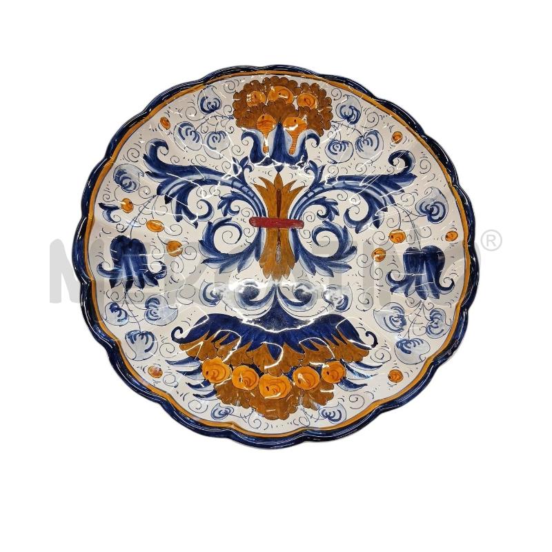 PIATTO GRANDE DERUTA DEC BLU | Mercatino dell'Usato Roma-axa-casal palocco 1