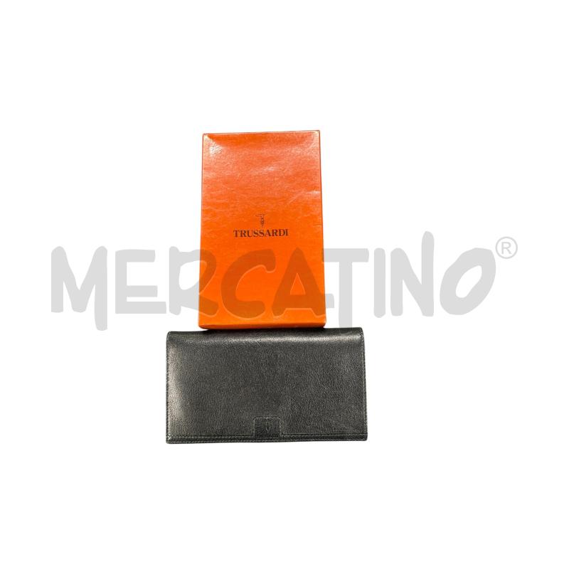 PORTA FOGLIO TRUSSARDI NERO | Mercatino dell'Usato Roma-axa-casal palocco 1