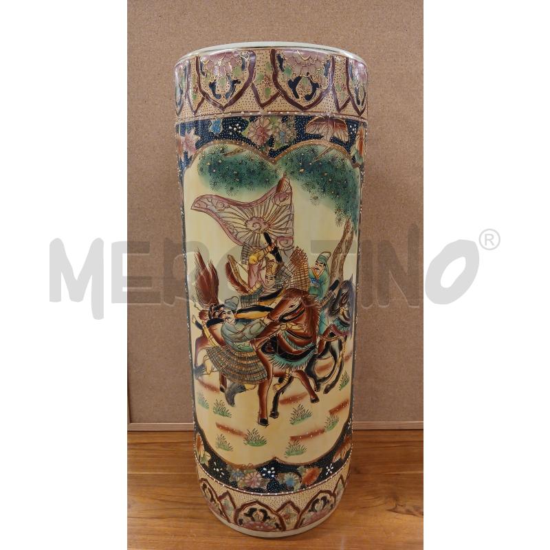 PORTA OMBRELLI CINA CERAMICA GIALLINO | Mercatino dell'Usato Roma-axa-casal palocco 1
