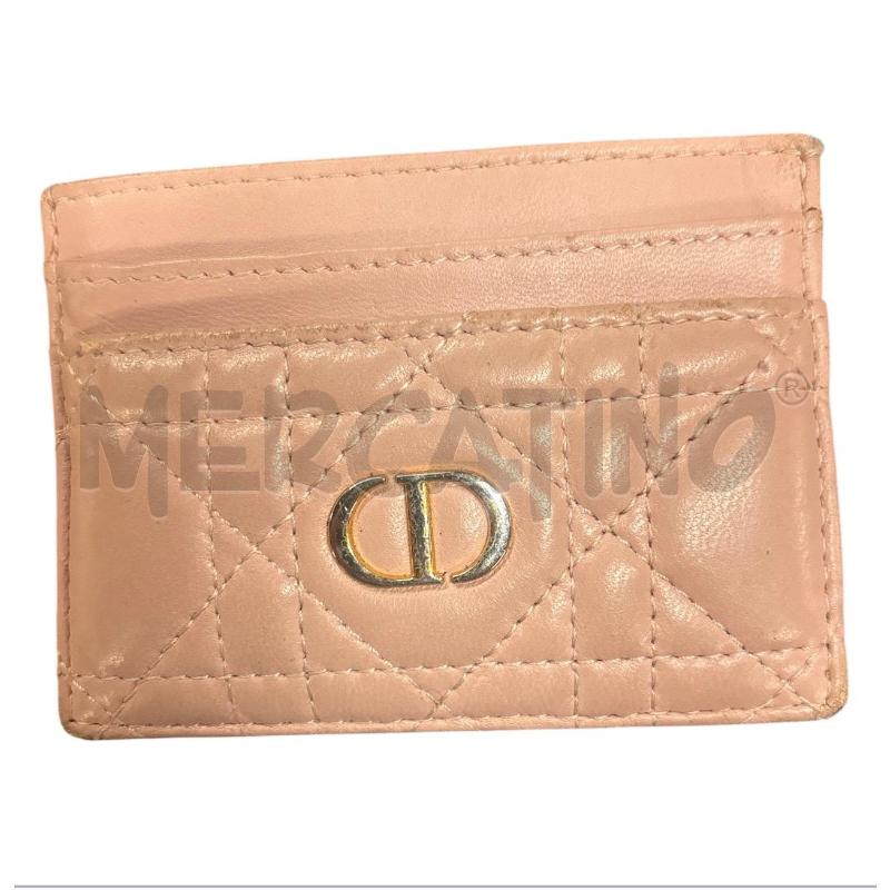 PORTA TESSERE DIOR ROSA | Mercatino dell'Usato Roma-axa-casal palocco 1
