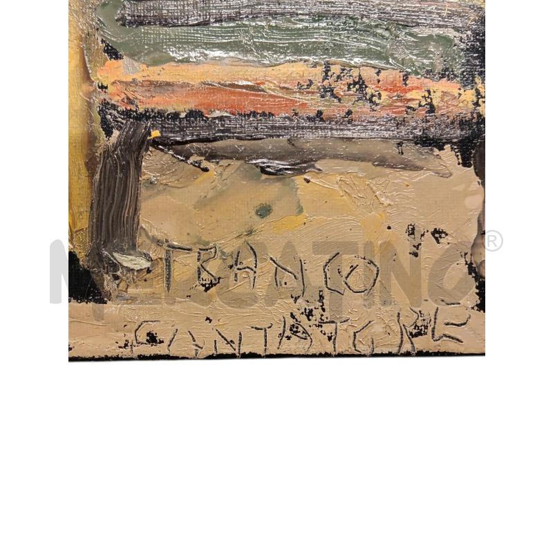 QUADRO OLIO CANTATORE SEDIA PAGLIA | Mercatino dell'Usato Roma-axa-casal palocco 2