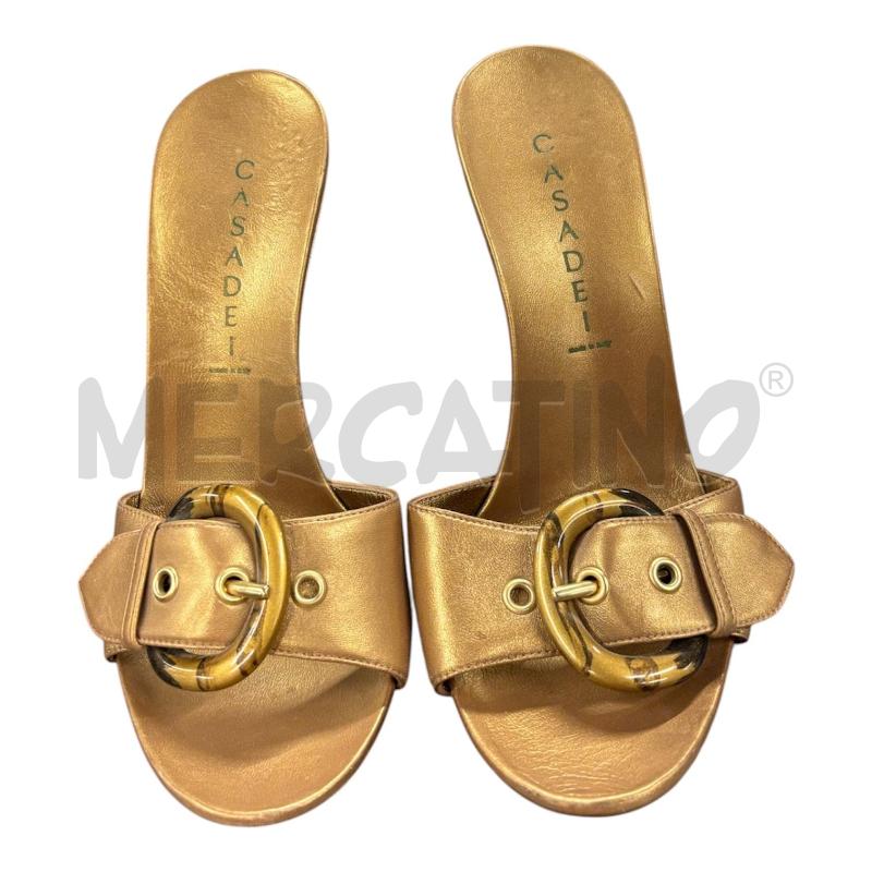 SANDALI DONNA  CASADEI ORO | Mercatino dell'Usato Roma-axa-casal palocco 1