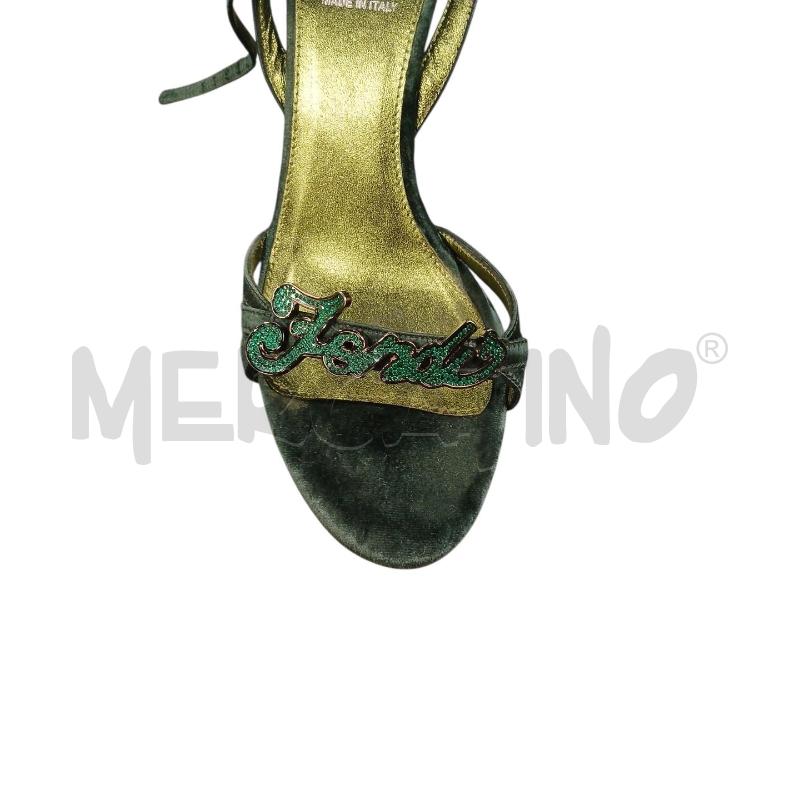 SANDALI DONNA  FENDI VERDE | Mercatino dell'Usato Roma-axa-casal palocco 2