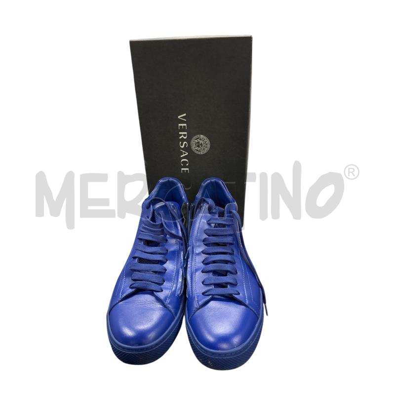 SCARPE UOMO VERSACE BLU  | Mercatino dell'Usato Roma-axa-casal palocco 1