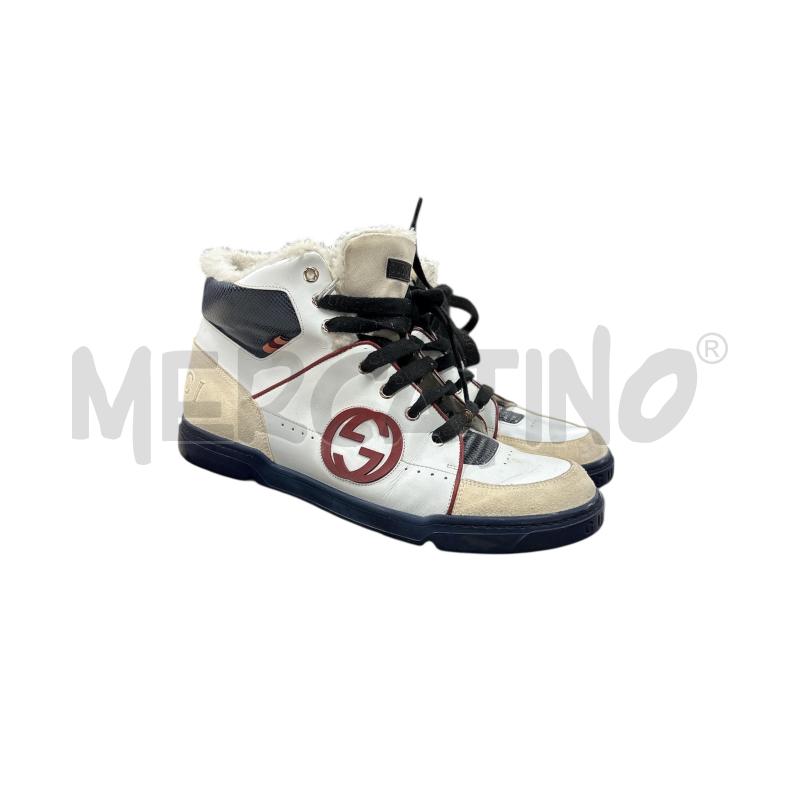 SCARPE UOMO  GUCCI BIANCA BLU | Mercatino dell'Usato Roma-axa-casal palocco 2