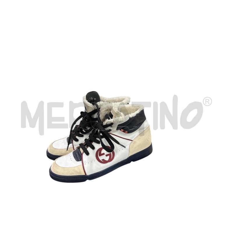 SCARPE UOMO  GUCCI BIANCA BLU | Mercatino dell'Usato Roma-axa-casal palocco 3