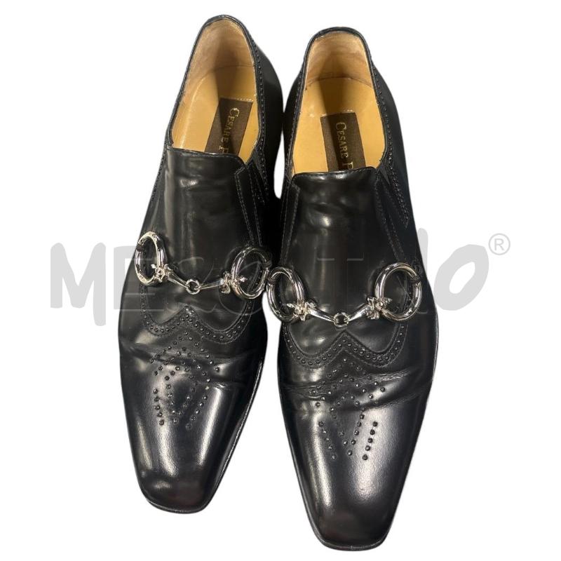 SCARPE UOMO  NERE FIBBIA PACIOTTI | Mercatino dell'Usato Roma-axa-casal palocco 1