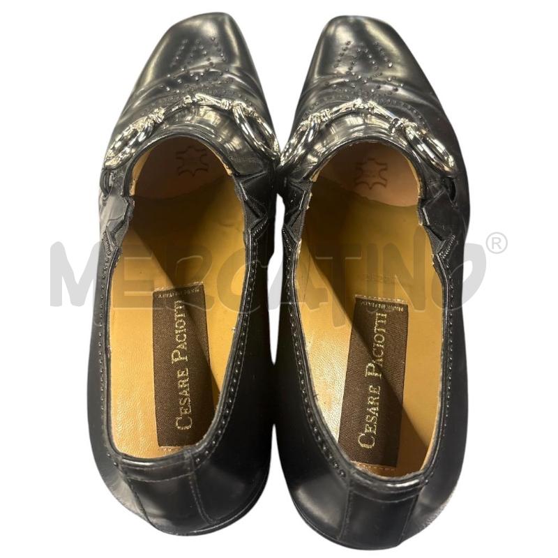 SCARPE UOMO  NERE FIBBIA PACIOTTI | Mercatino dell'Usato Roma-axa-casal palocco 2