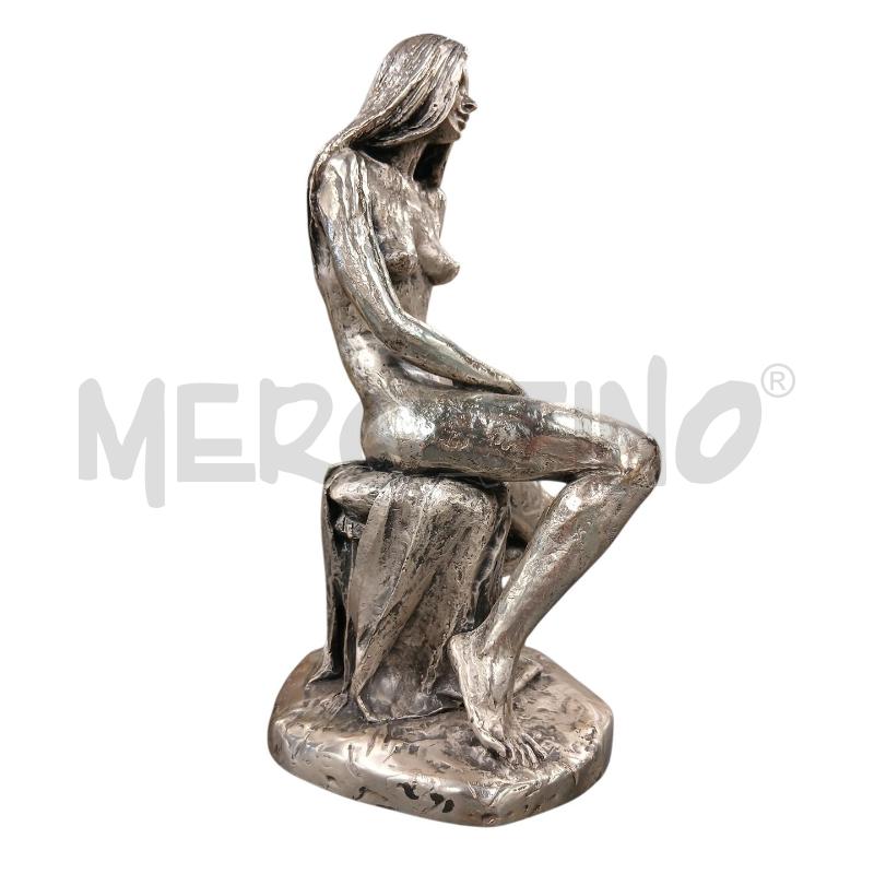 SCULTURA OTTAVIANI ARGENTATA NUDO DONNA | Mercatino dell'Usato Roma-axa-casal palocco 4