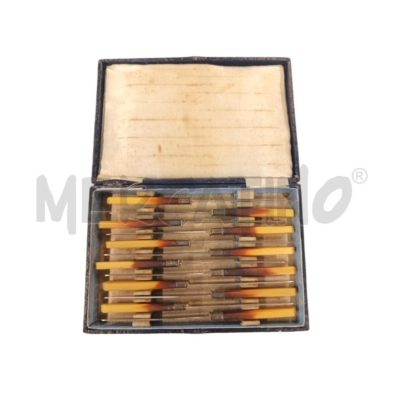SET COLTELLI PZ.12 MANICO BACHELITE  | Mercatino dell'Usato Roma-axa-casal palocco 1