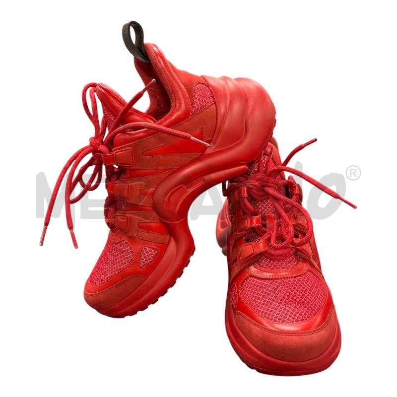 SNEAKERS DONNA LV ARCHLIGHT IN TELA ROSSA | Mercatino dell'Usato Roma-axa-casal palocco 1