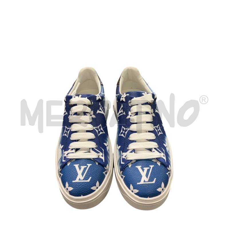 SNEAKERS DONNA LV TIME OUT PELLE BLU | Mercatino dell'Usato Roma-axa-casal palocco 1
