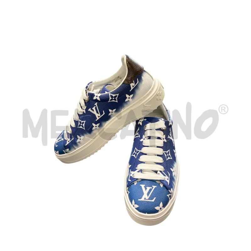SNEAKERS DONNA LV TIME OUT PELLE BLU | Mercatino dell'Usato Roma-axa-casal palocco 2
