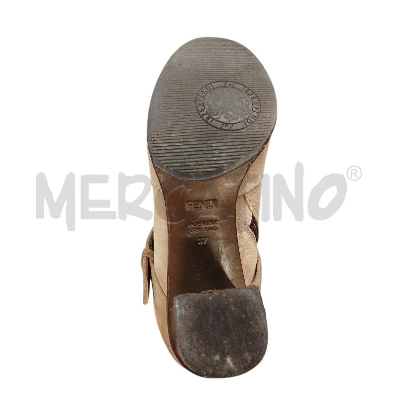 STIVALI DONNA  FENDI FIBBIA BEIGE | Mercatino dell'Usato Roma-axa-casal palocco 4