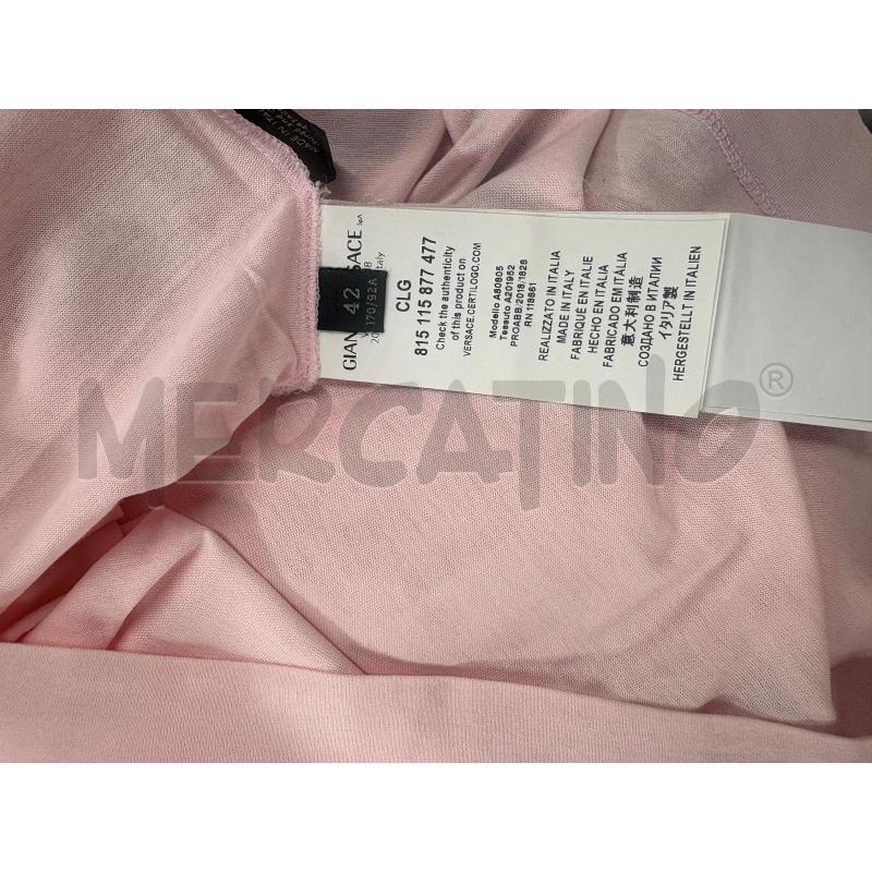 T SHIRT DONNA VERSACE ROSA | Mercatino dell'Usato Roma-axa-casal palocco 2