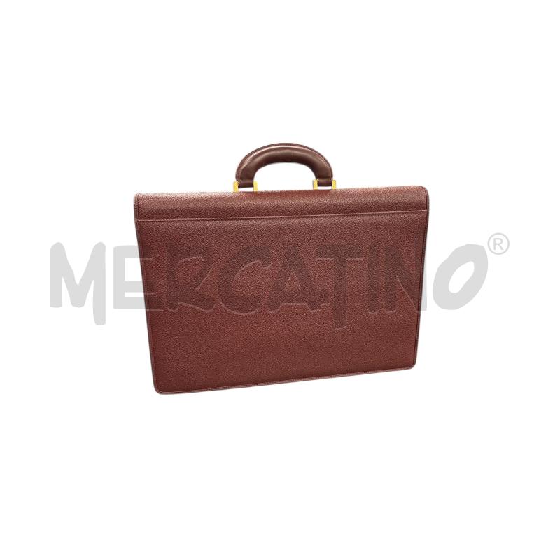 VALIGETTA PELLE BORDEAUX GIANNI VERSACE | Mercatino dell'Usato Roma-axa-casal palocco 3