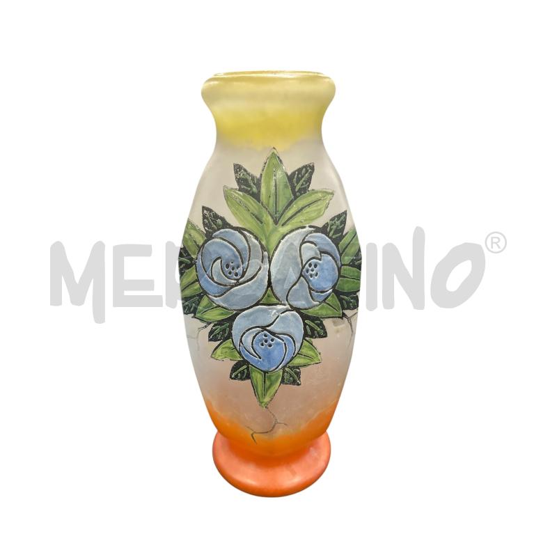 VASO ART DECO' JOSEPH MURE FIORI BLU  | Mercatino dell'Usato Roma-axa-casal palocco 1