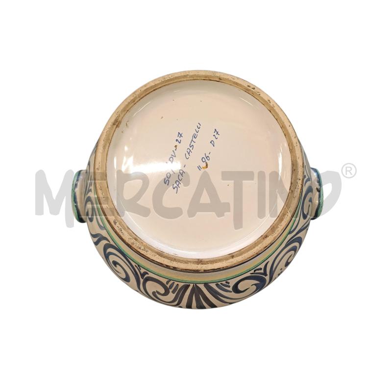 VASO CERAMICA CASTELLI DEC BLU SOLE | Mercatino dell'Usato Roma-axa-casal palocco 3
