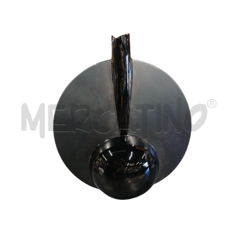 VASO CERAM NERO LUCIDO/SATINATO TONDEGGIANTE  | Mercatino dell'Usato Roma-axa-casal palocco 1