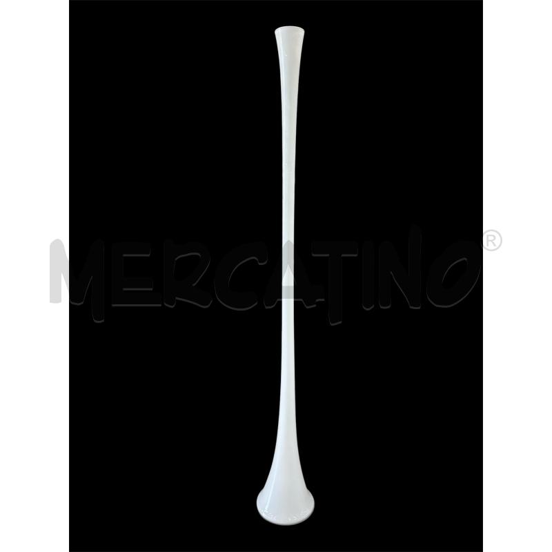 VASO VETRO BIANCO ALTO FORMA CONO | Mercatino dell'Usato Roma-axa-casal palocco 1