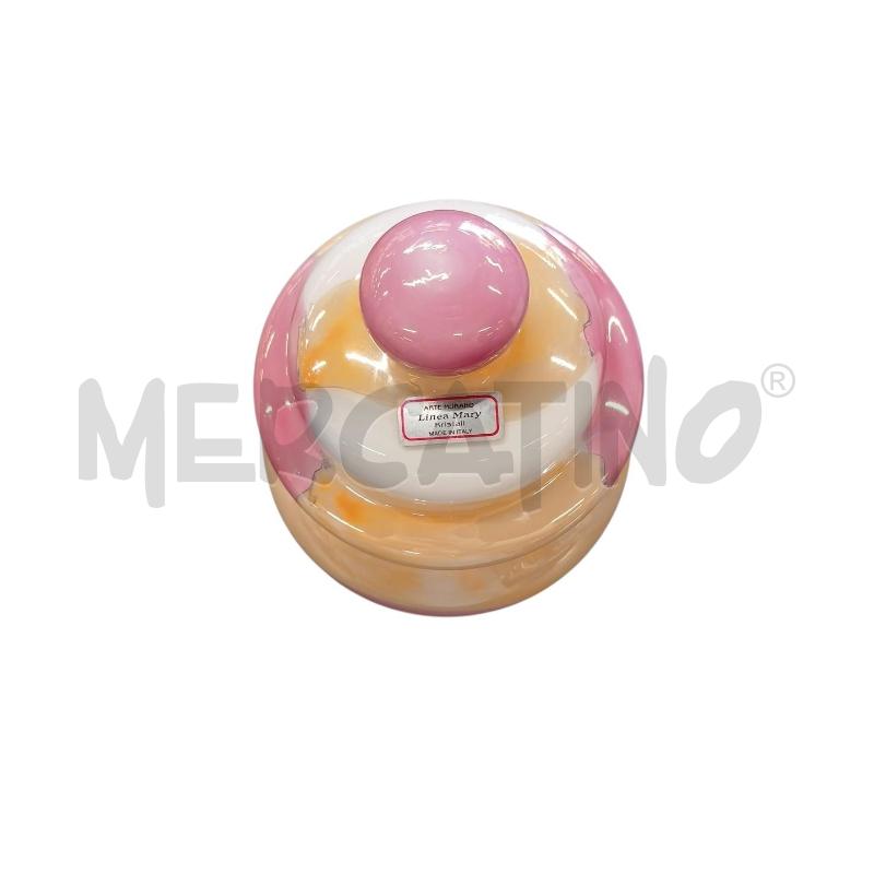VASO VETRO MURANO ROSA DIFF | Mercatino dell'Usato Roma-axa-casal palocco 2