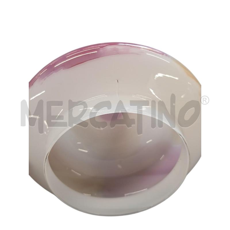 VASO VETRO MURANO ROSA DIFF | Mercatino dell'Usato Roma-axa-casal palocco 3