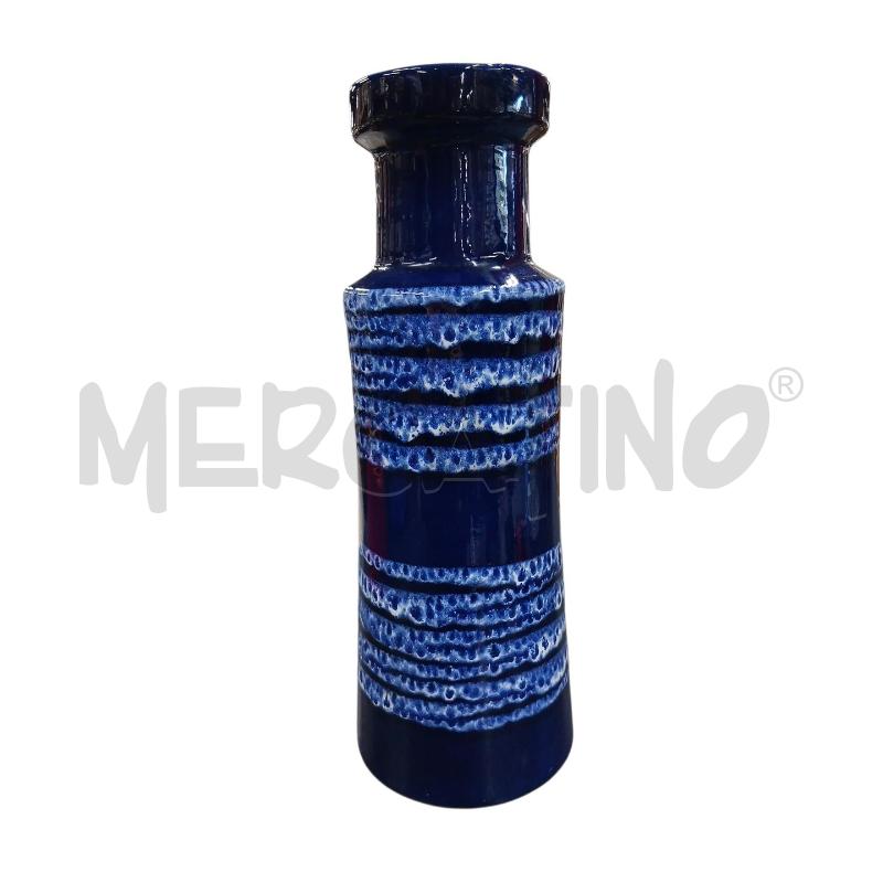 VASO W.GERMANY BLU DEC BIANCO COLATO  | Mercatino dell'Usato Roma-axa-casal palocco 1