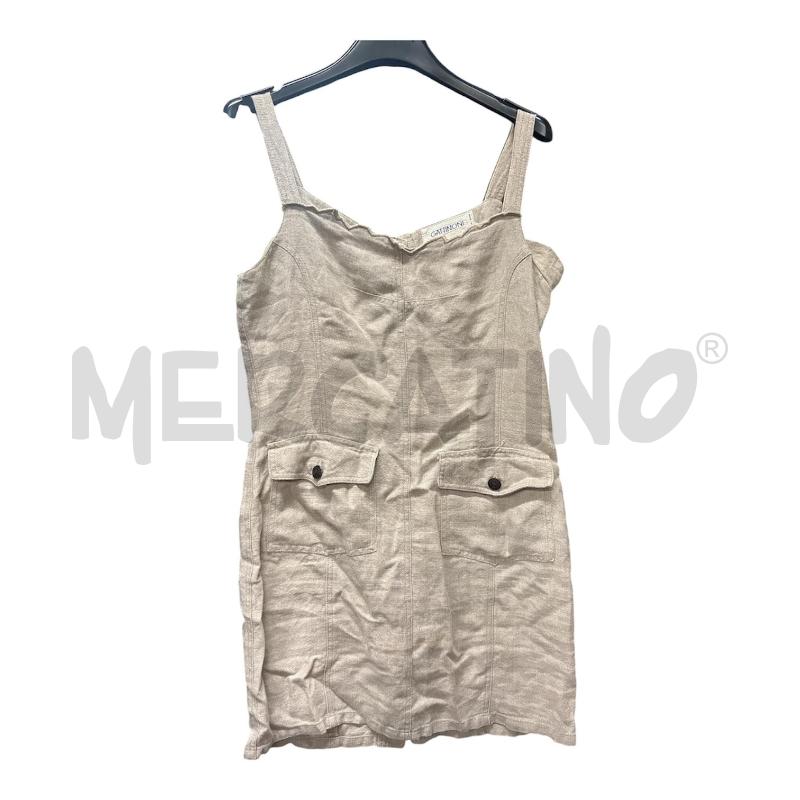 VESTITO DONNA GATTINONI BEIGE | Mercatino dell'Usato Roma-axa-casal palocco 1