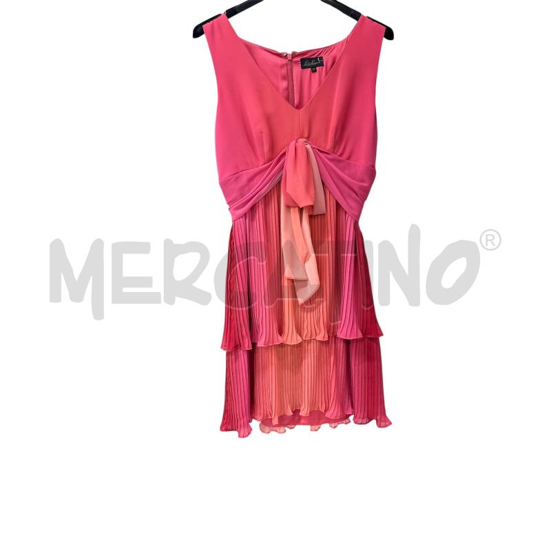 VESTITO DONNA LUISA SPAGNOLI ROSA PLISSE | Mercatino dell'Usato Roma-axa-casal palocco 1