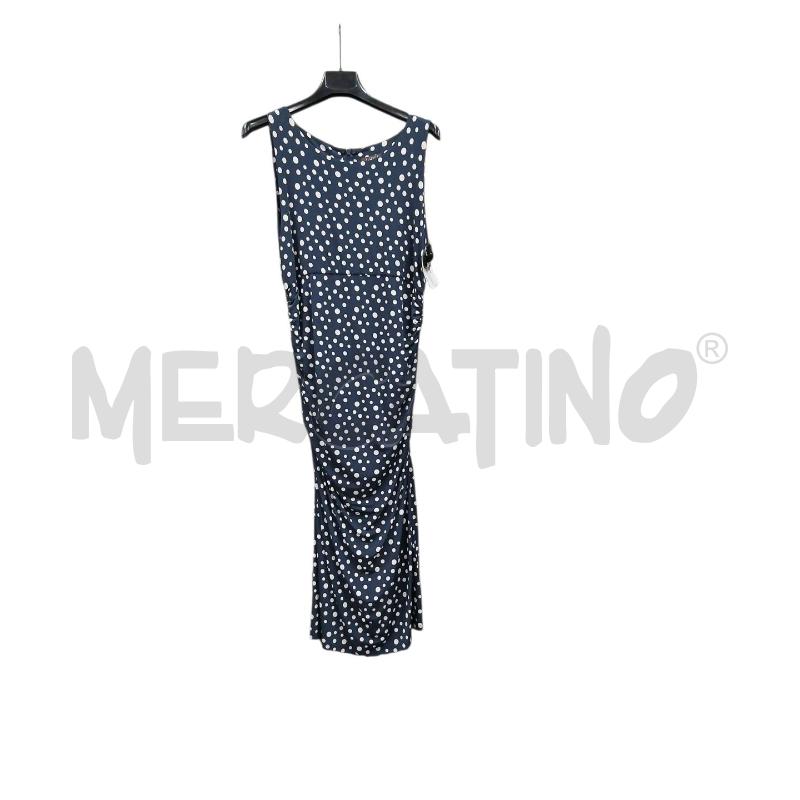 VESTITO DONNA PERSICO BLU POIS | Mercatino dell'Usato Roma-axa-casal palocco 1