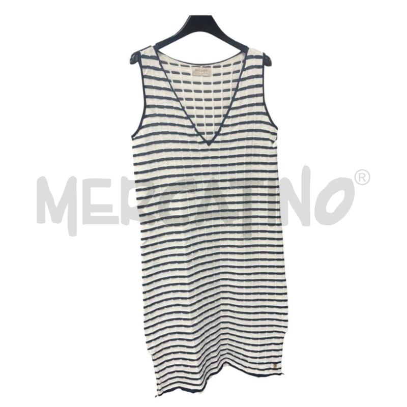 VESTITO DONNA  FALCONERI BIANCO BLU | Mercatino dell'Usato Roma-axa-casal palocco 1