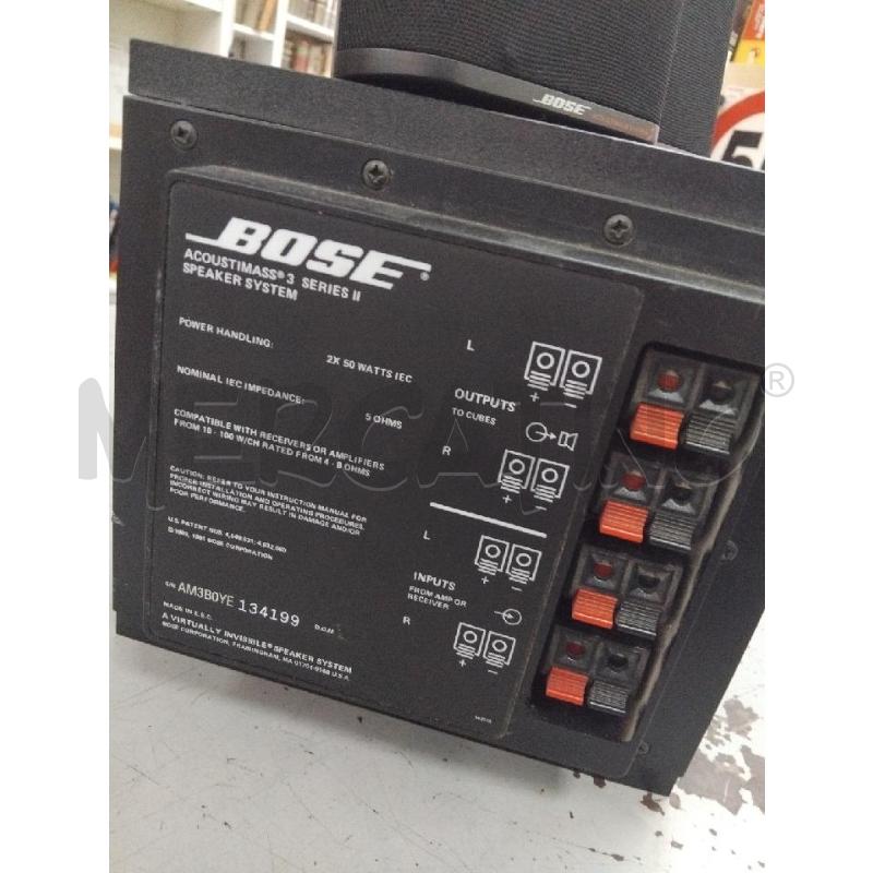 ACOUSTIMASS 3 BOSE SERIE 2 CON 2 SATELLITI | Mercatino dell'Usato Roma monteverde 2