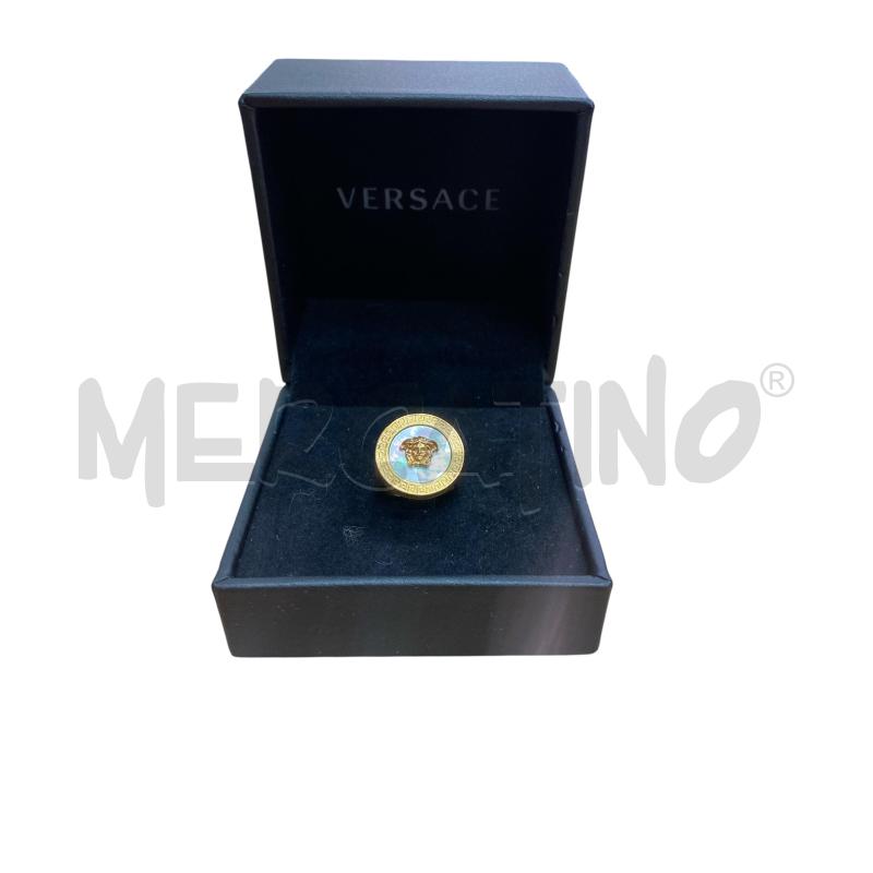 ANELLO DONNA VERSACE DORATO MADREPERLA | Mercatino dell'Usato Roma monteverde 1