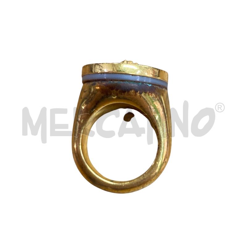 ANELLO DONNA VERSACE DORATO MADREPERLA | Mercatino dell'Usato Roma monteverde 5