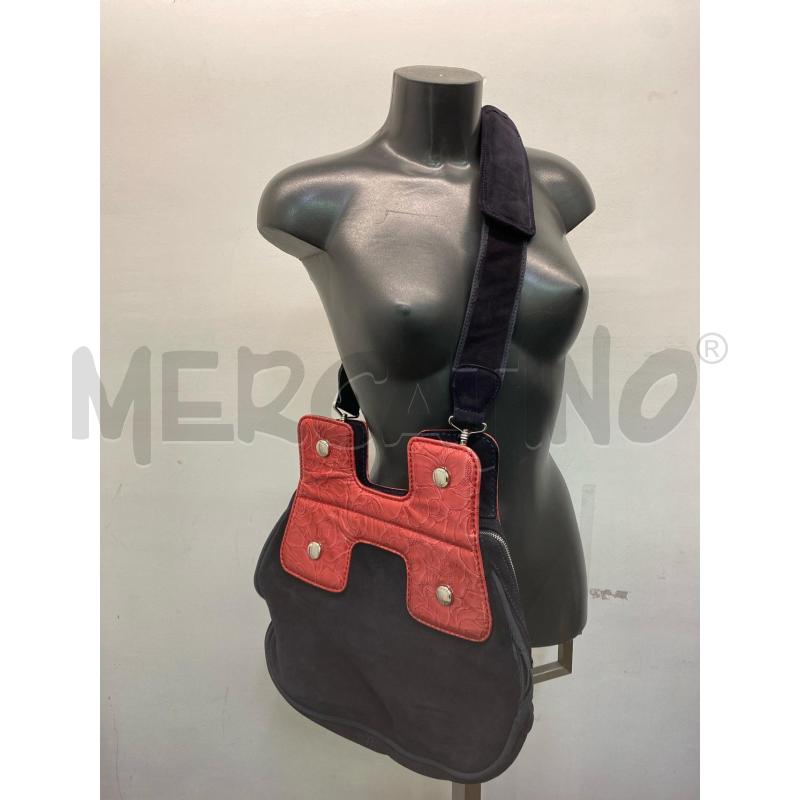 BORSA DONNA HOGAN BLU H ROSSA | Mercatino dell'Usato Roma monteverde 1